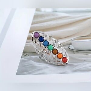 Vibrant Chakra Healing Ring